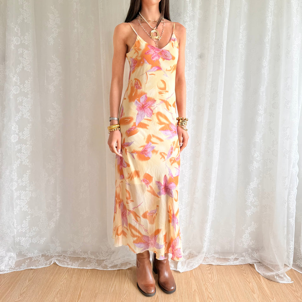 Floral Maxi Dress - Size L