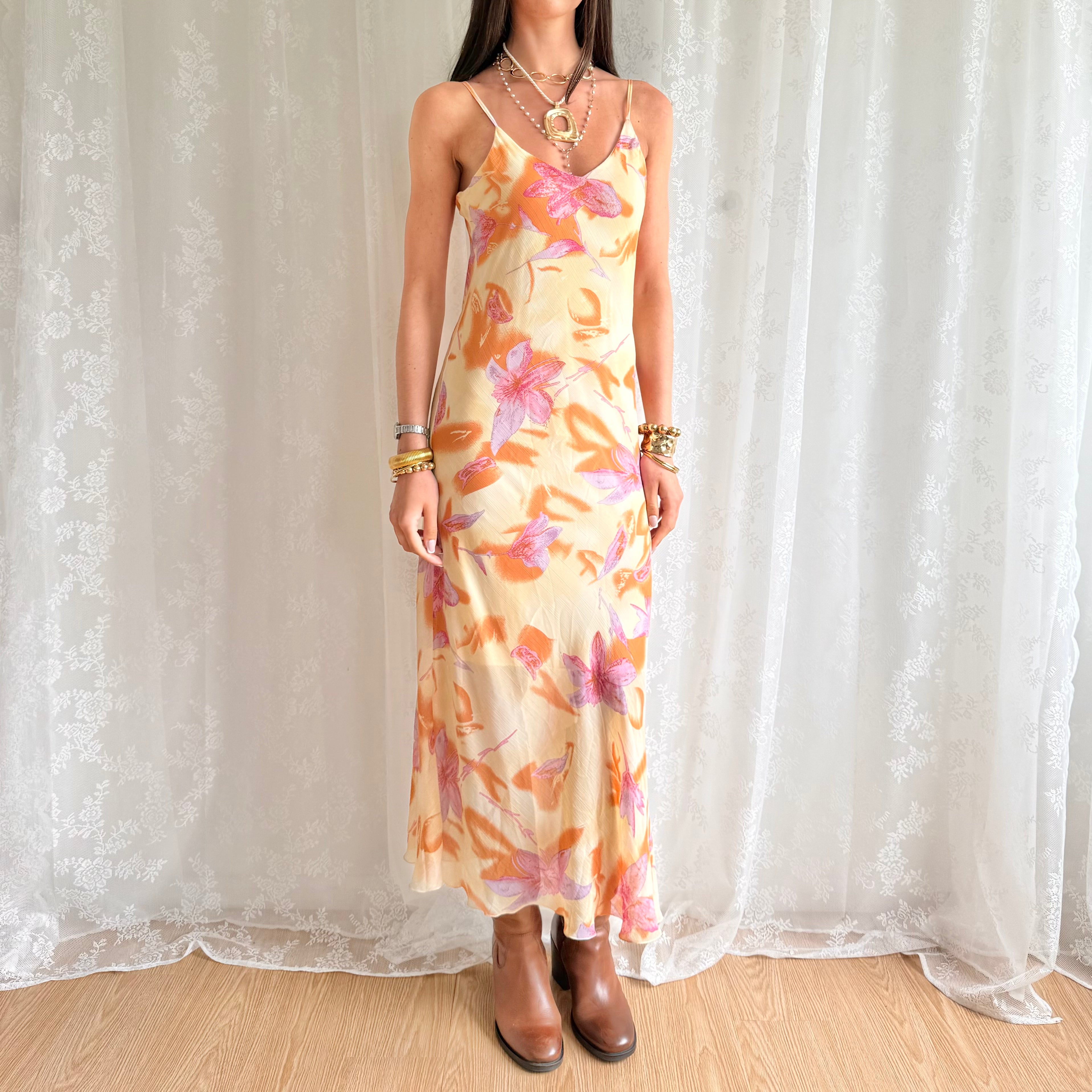 Floral Maxi Dress - Size L