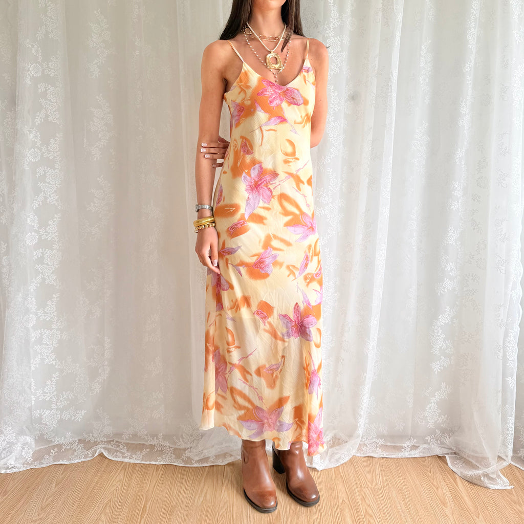 Floral Maxi Dress - Size L