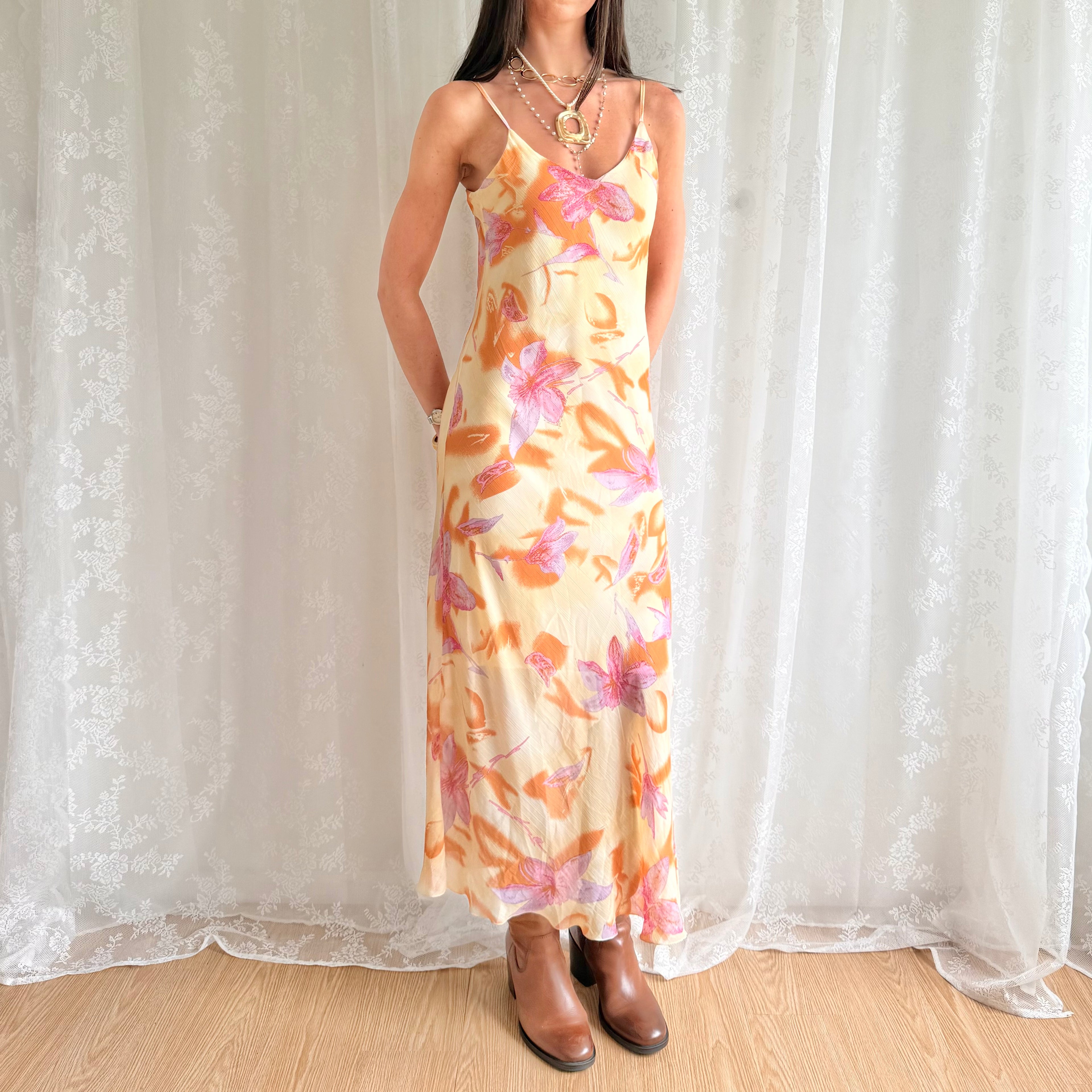 Floral Maxi Dress - Size L