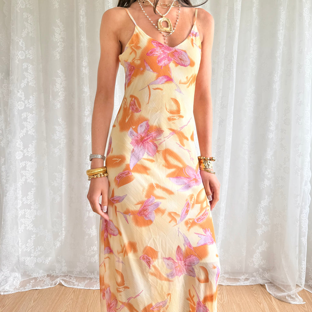 Floral Maxi Dress - Size L