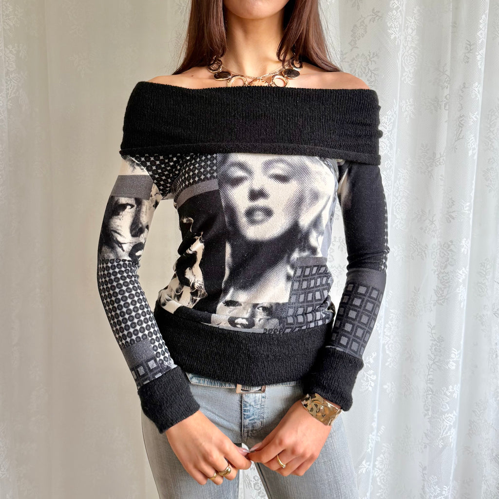 Marilyn Monroe Mohair Knit Jumper - Size M