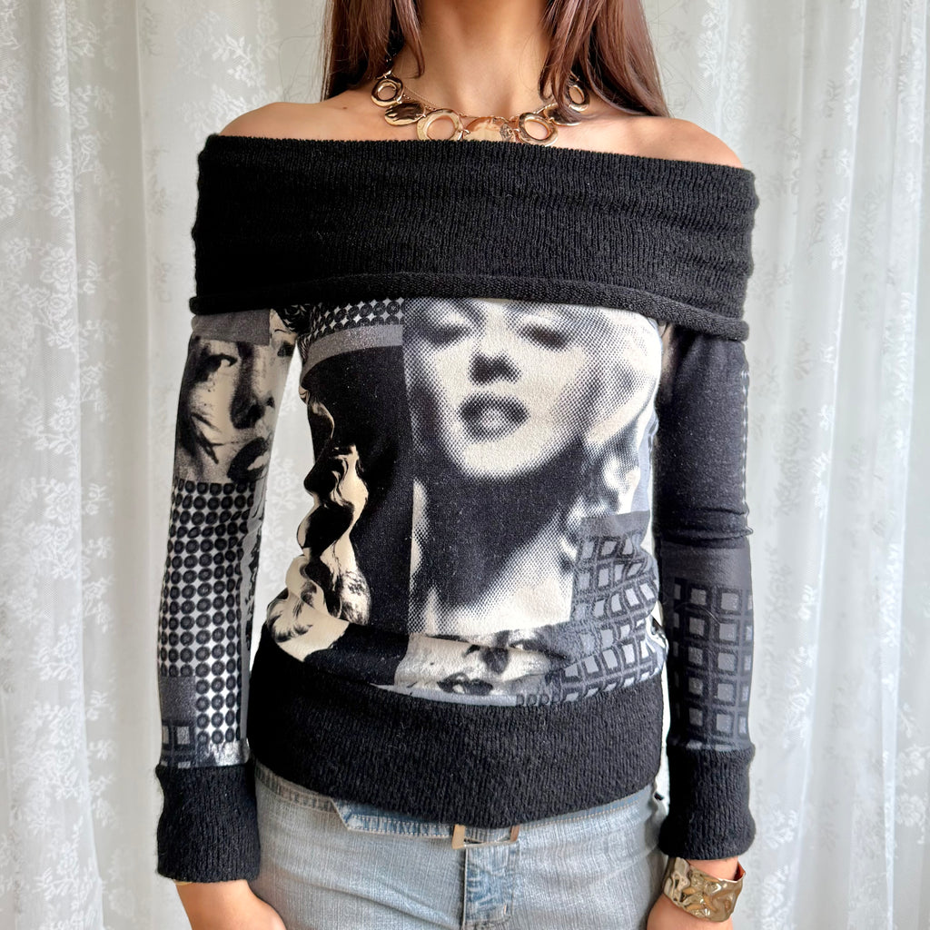 Marilyn Monroe Mohair Knit Jumper - Size M