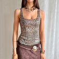 Leopard Shiny Cami - Size S