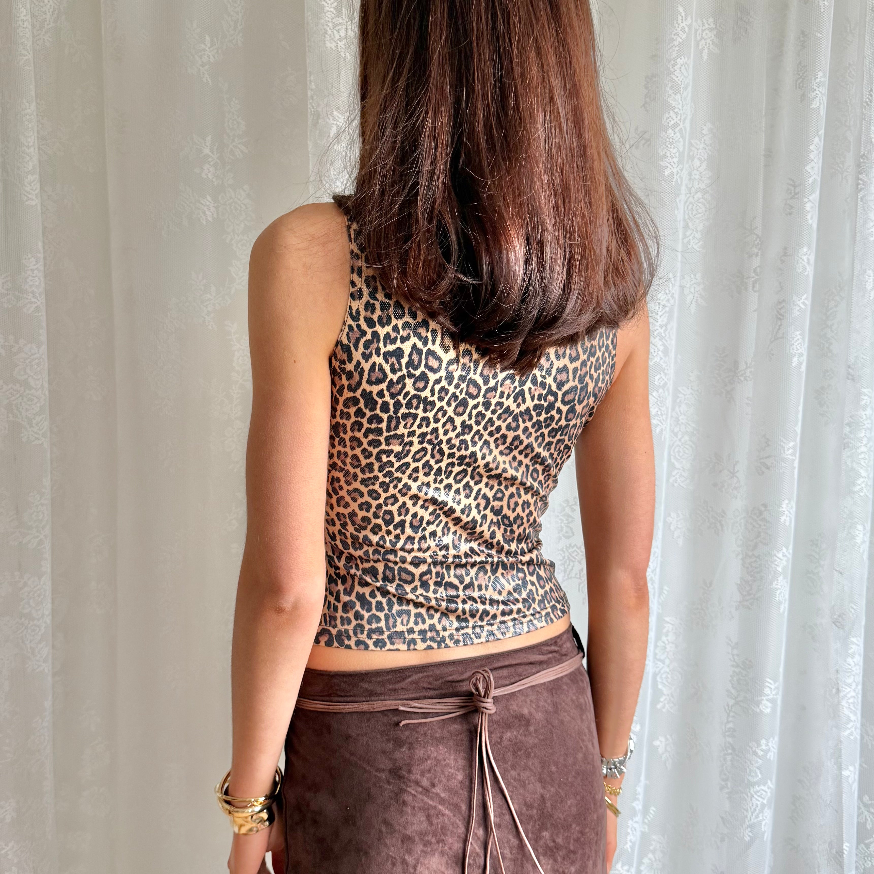Leopard Shiny Cami - Size S