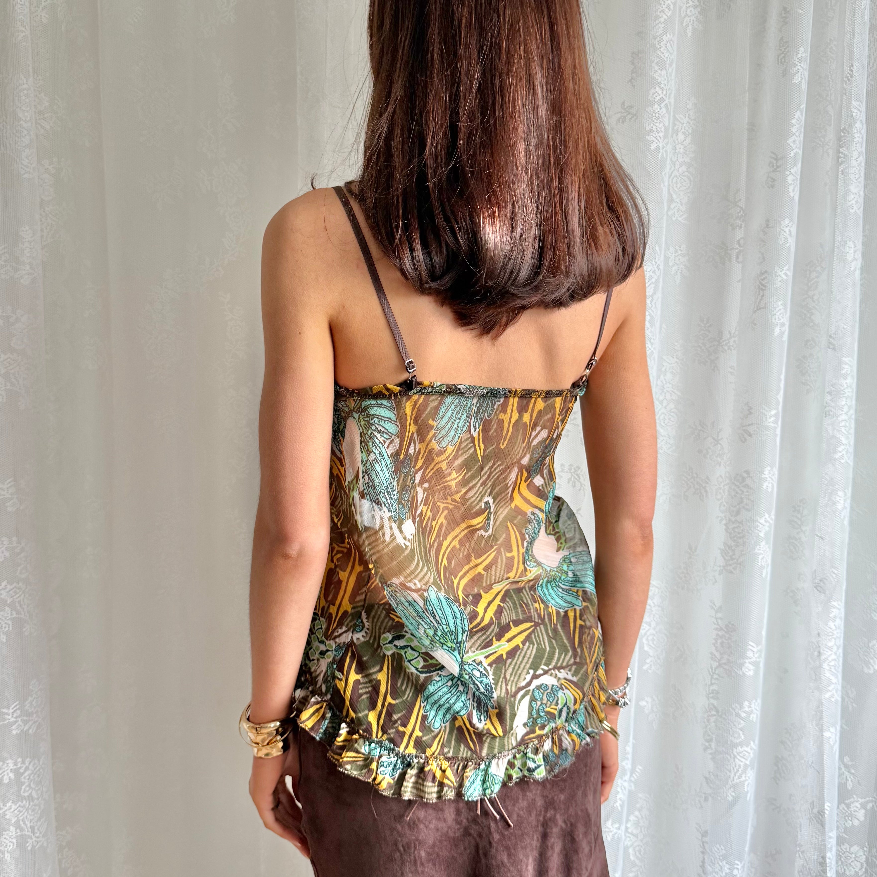 Sheer Patterned Cami - Size M