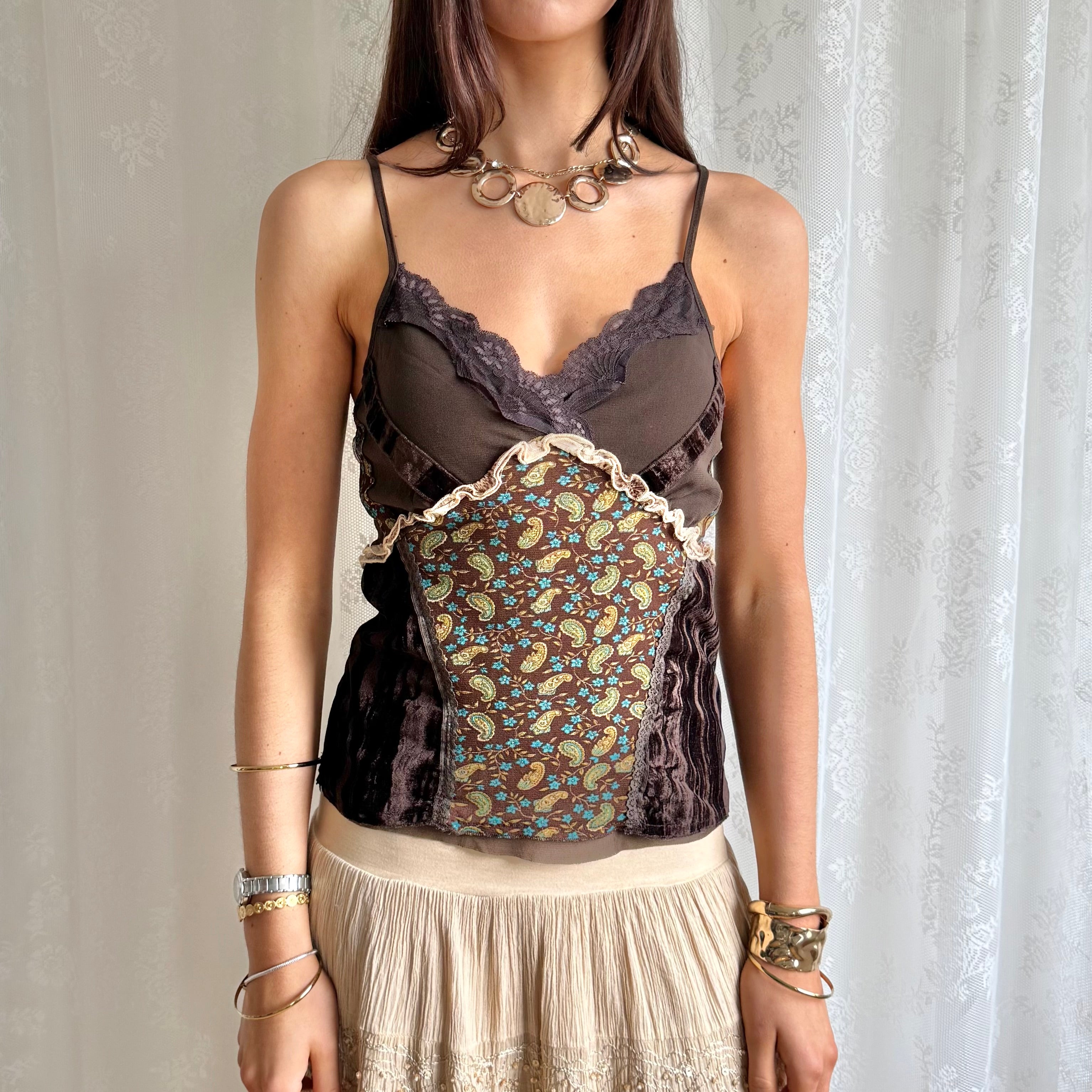 Paisley Lace Cami - Size L