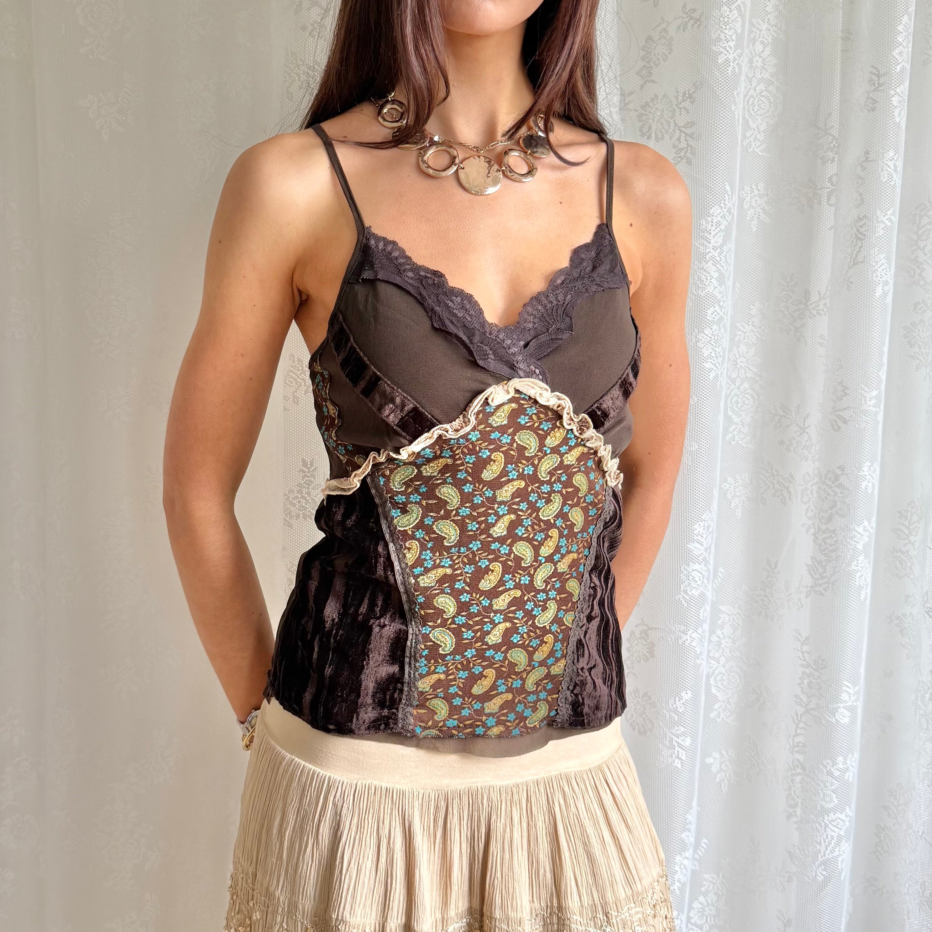 Paisley Lace Cami - Size L