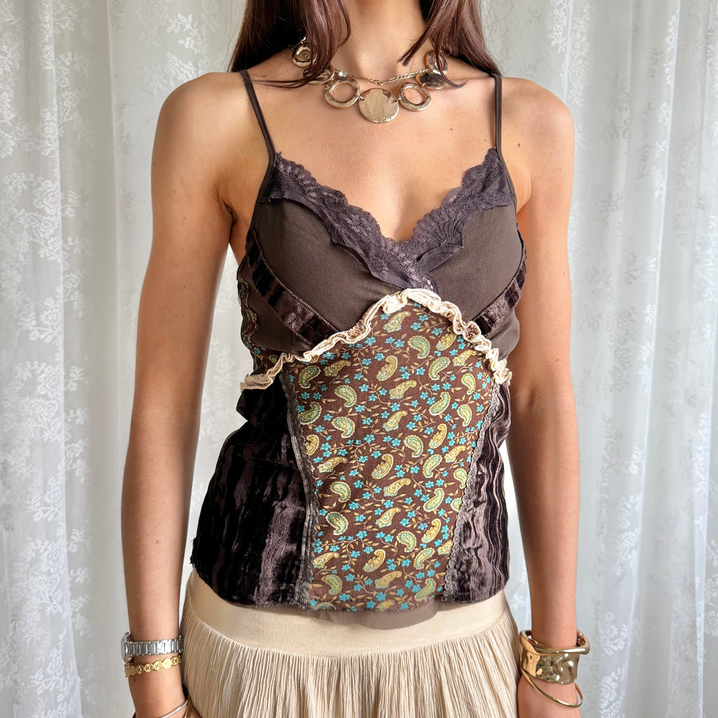 Paisley Lace Cami - Size L