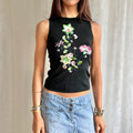 Sequin Beaded Crop Top - Size XS