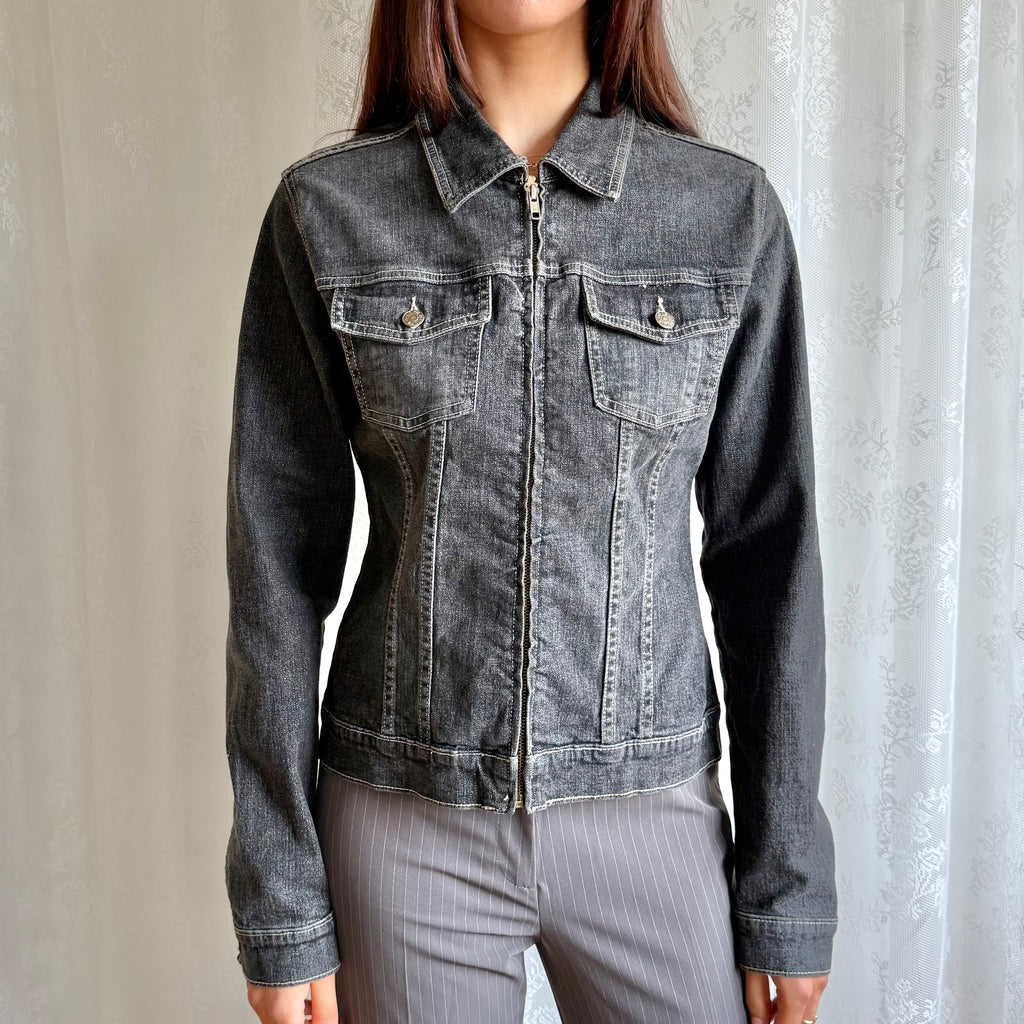 Denim Zip Jacket - Size L