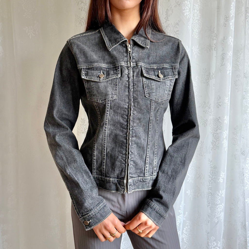 Denim Zip Jacket - Size L