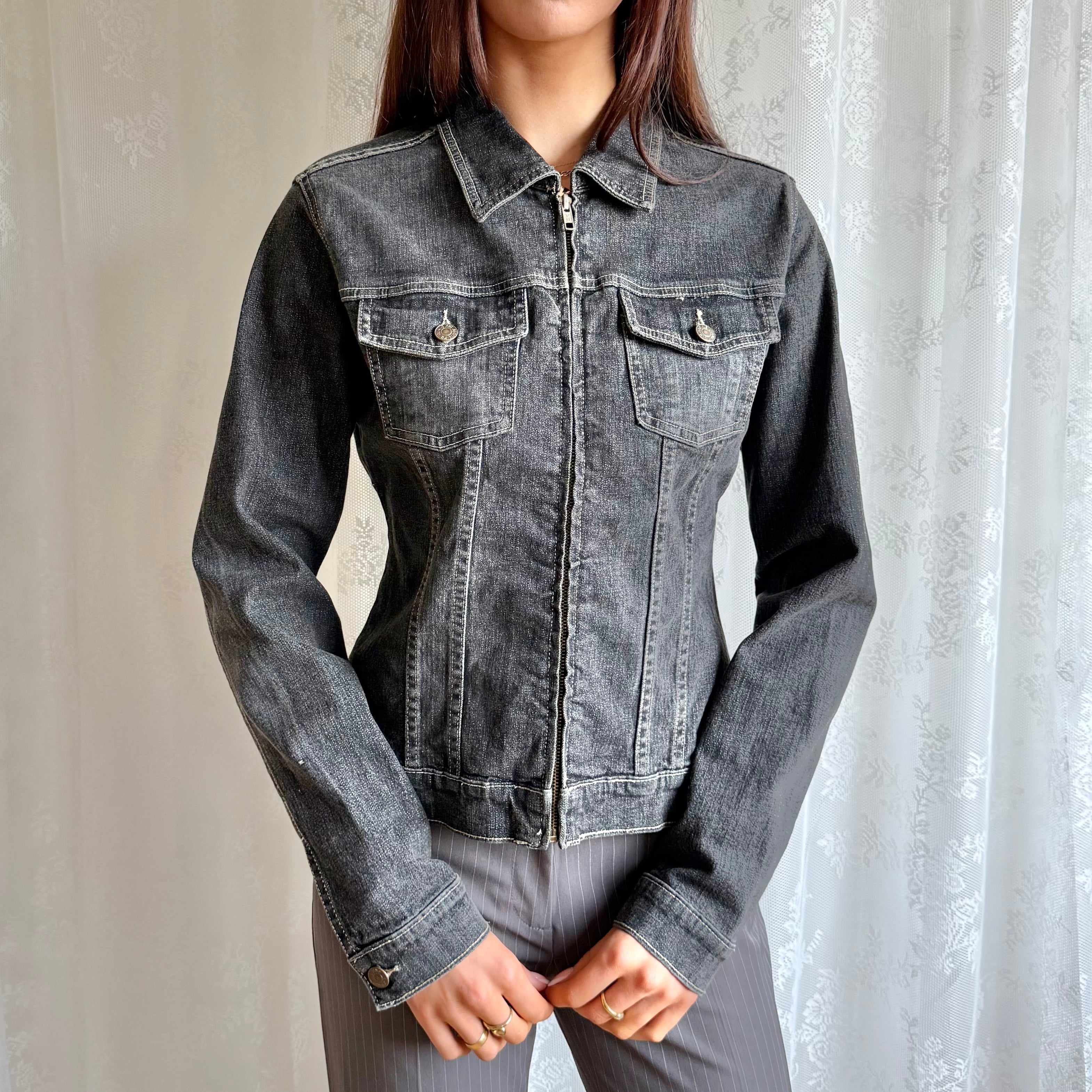 Denim Zip Jacket - Size L