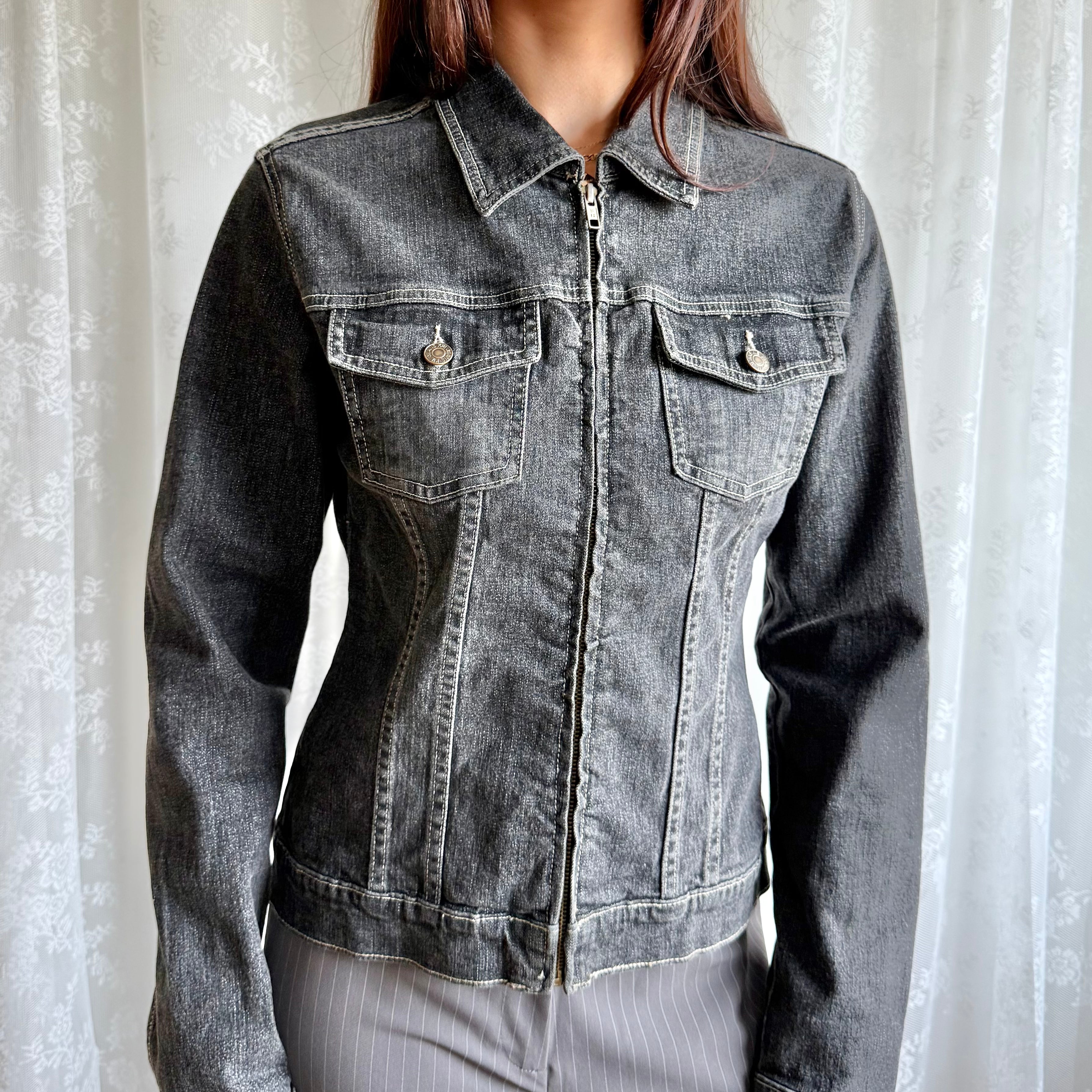 Denim Zip Jacket - Size L