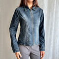Denim Zip Jacket - Size M