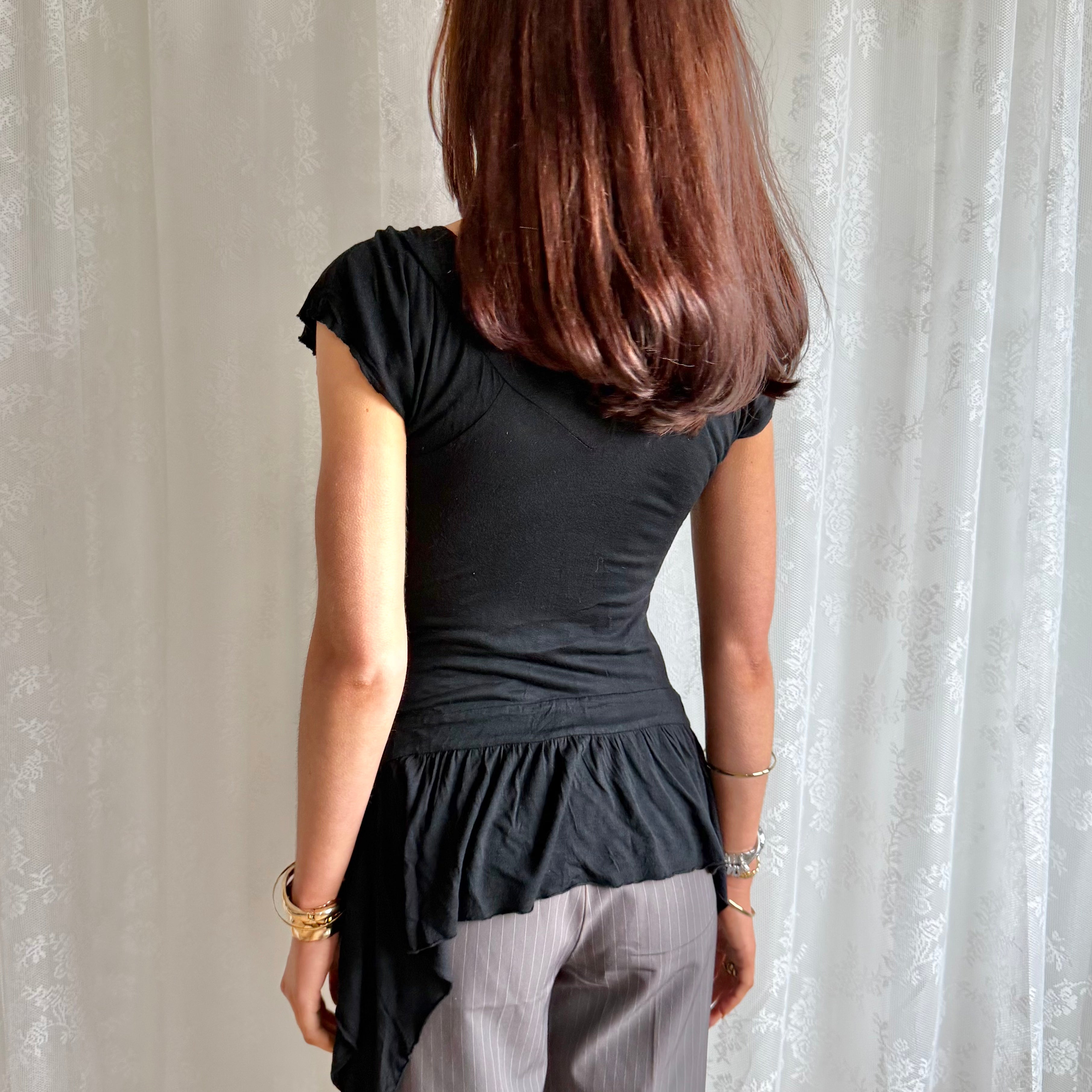 Asymmetric Beaded Top - Size M