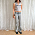 Buckle Flared Jeans - Size S