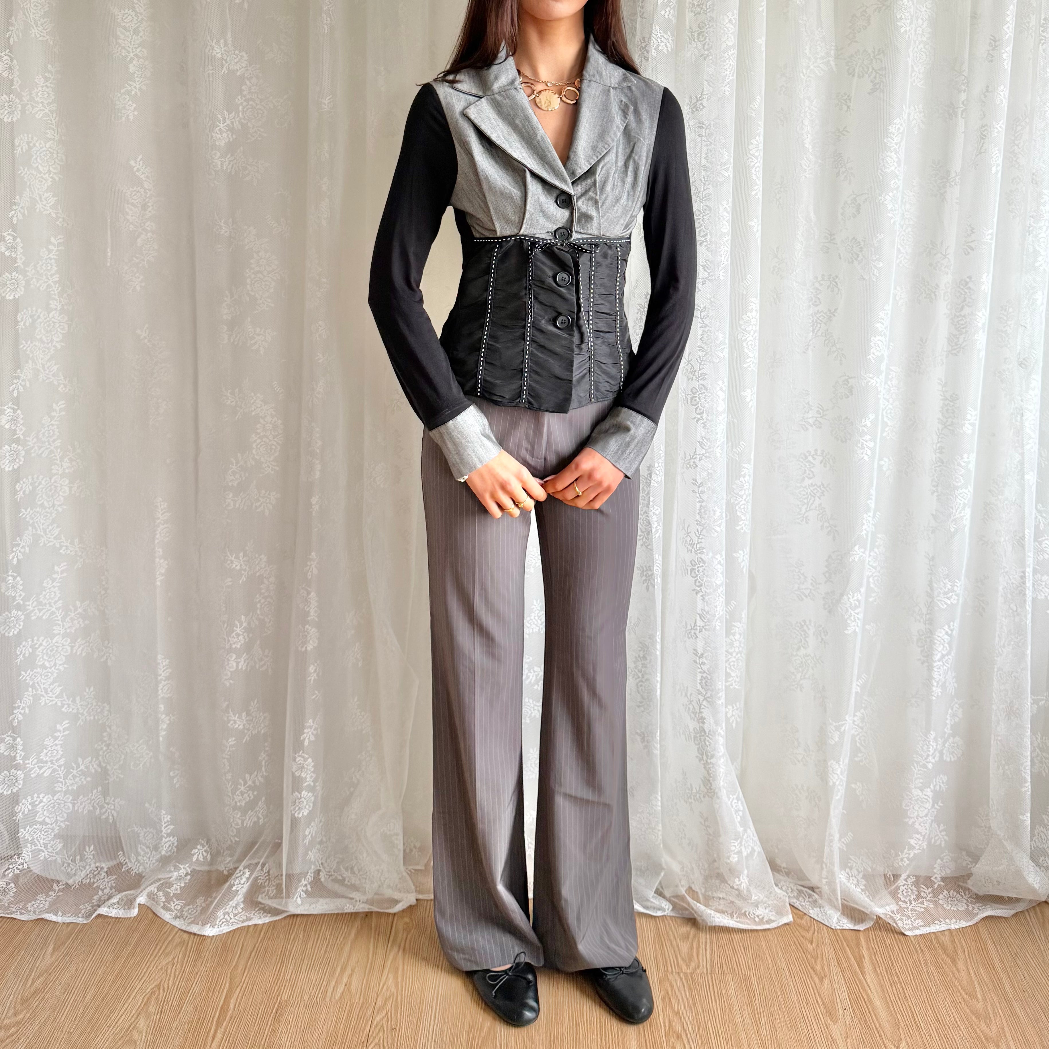 Pinstripe Trousers - Size S
