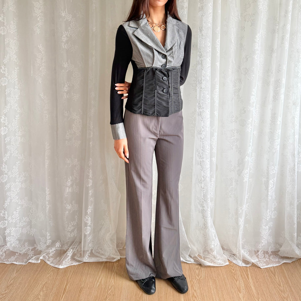 Pinstripe Trousers - Size S