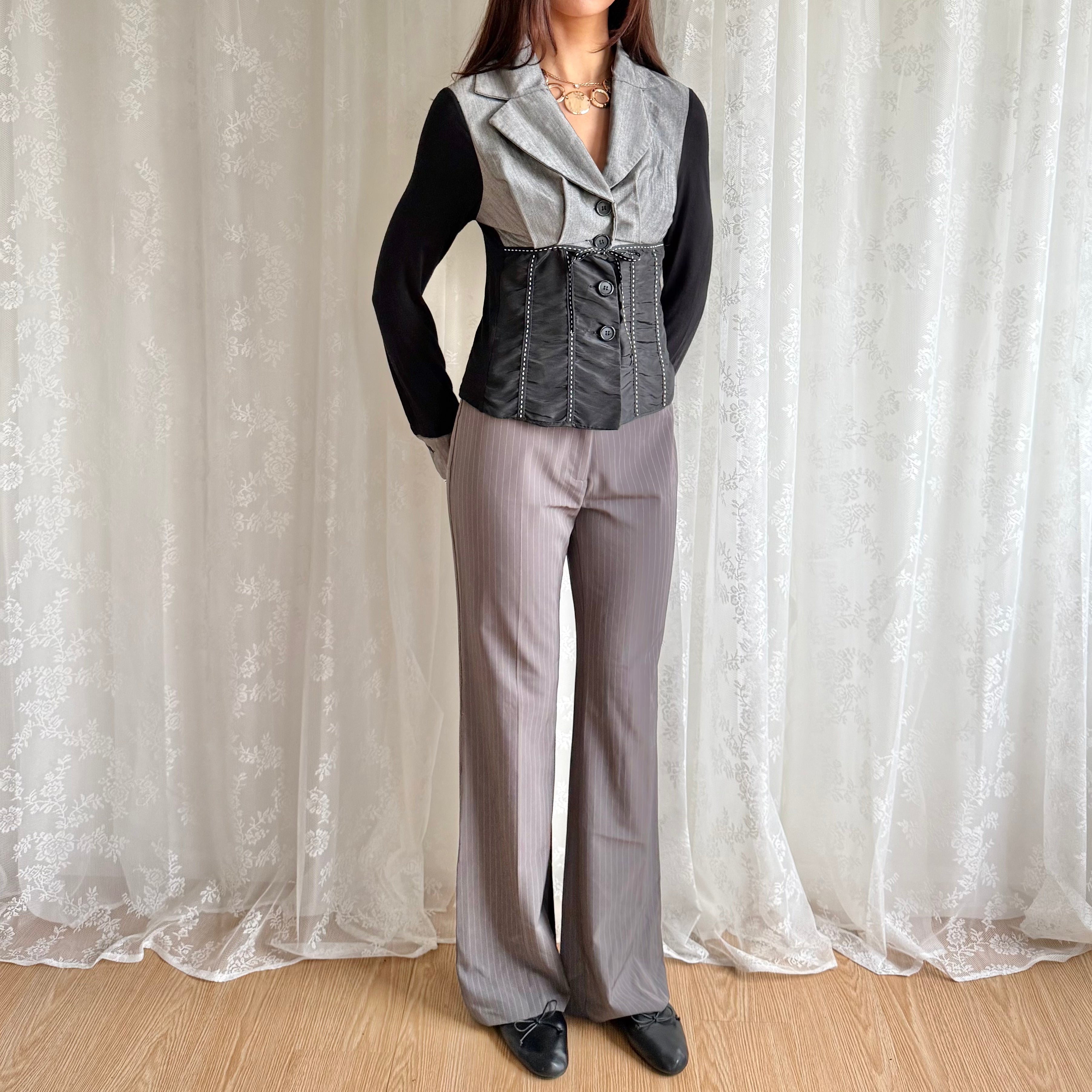 Pinstripe Trousers - Size S