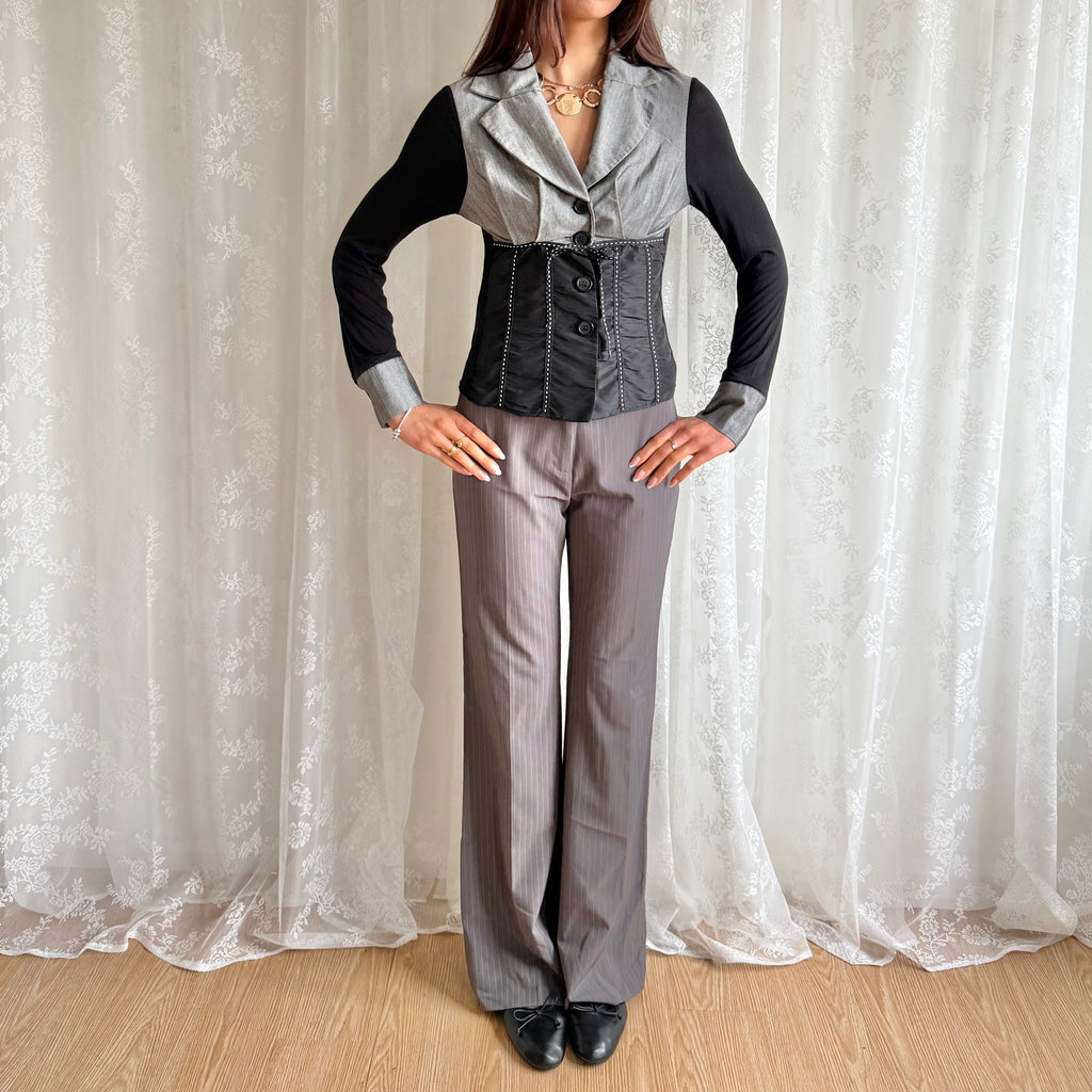 Pinstripe Trousers - Size S