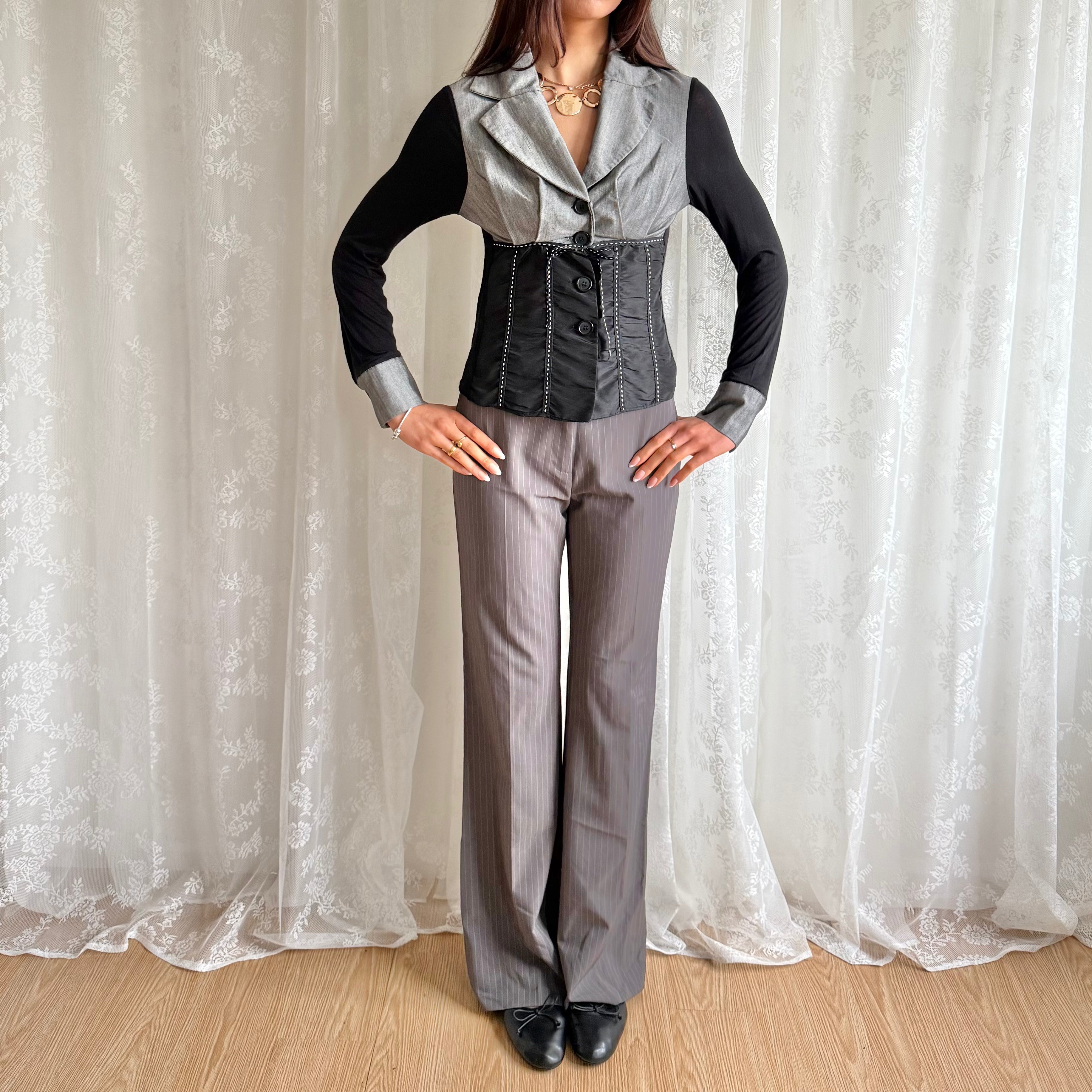 Pinstripe Trousers - Size S