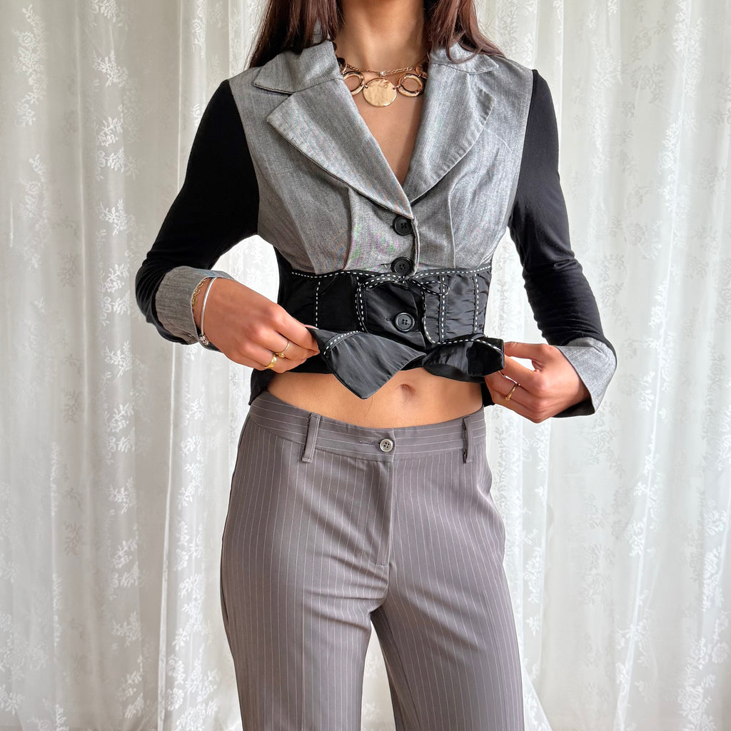 Pinstripe Trousers - Size S