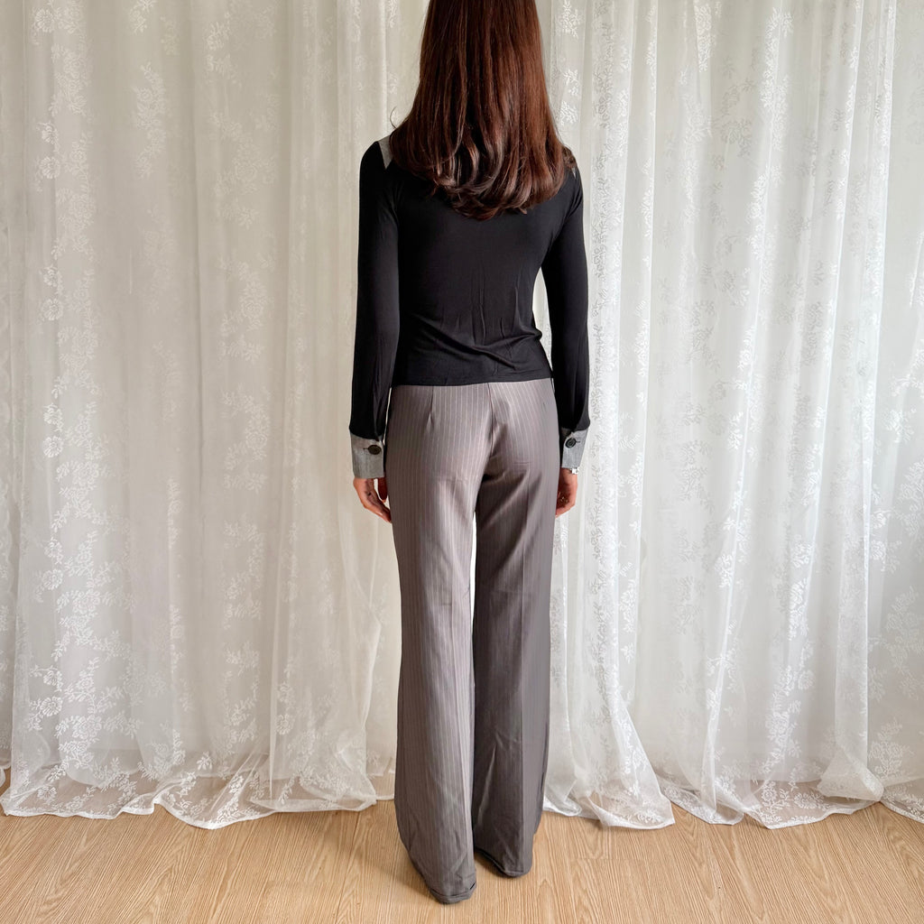 Pinstripe Trousers - Size S