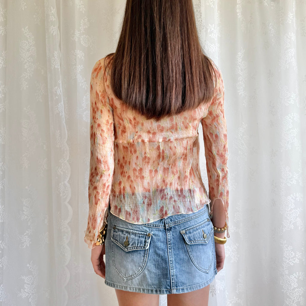 Sheer Silk Top - Size S