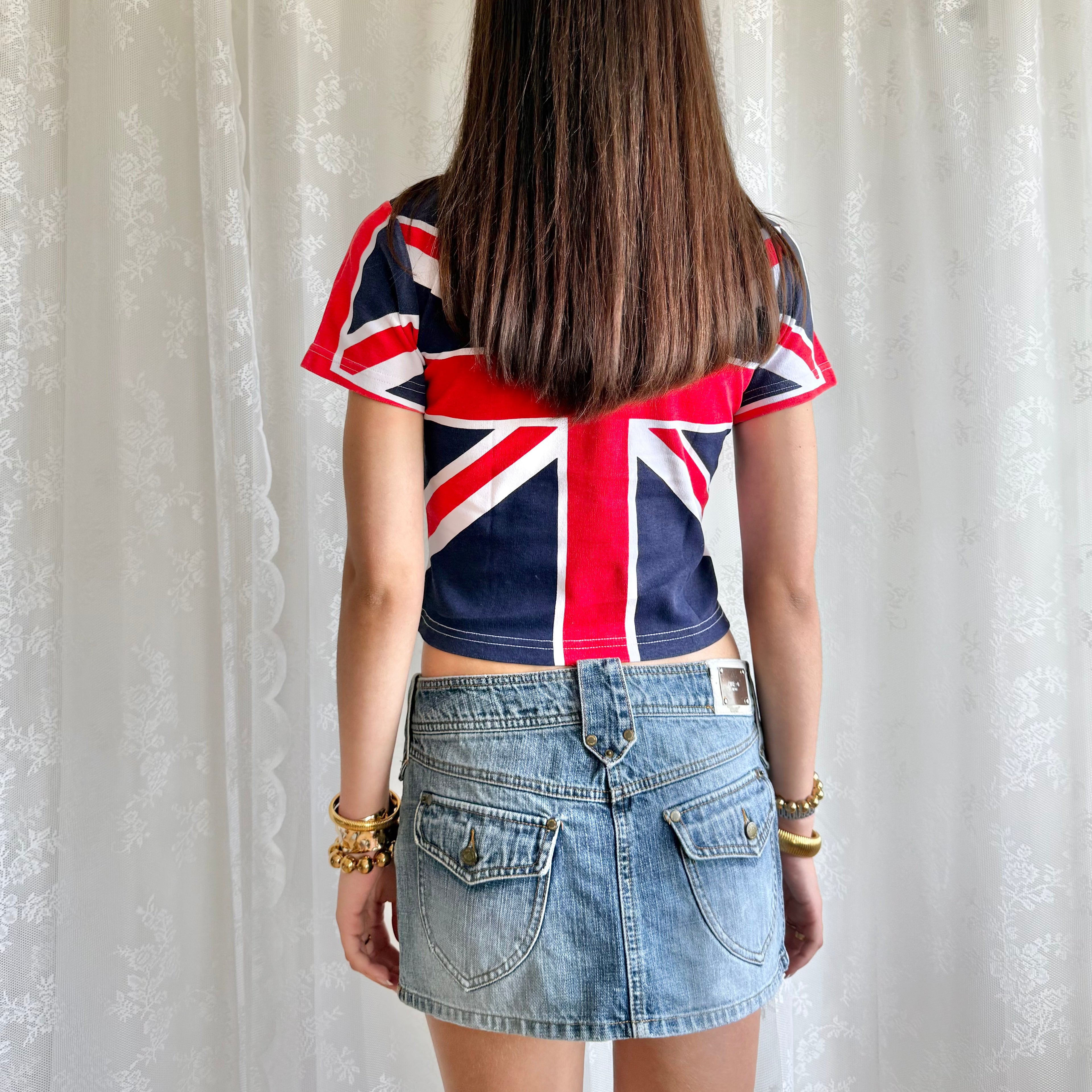 Union Jack Crop Top - Size S
