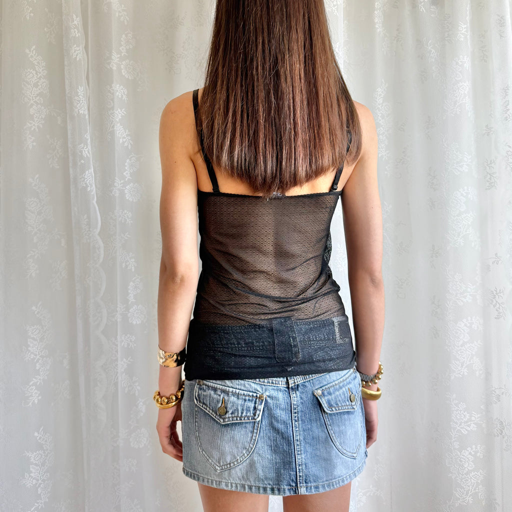 Lace Mesh Cami - Size M