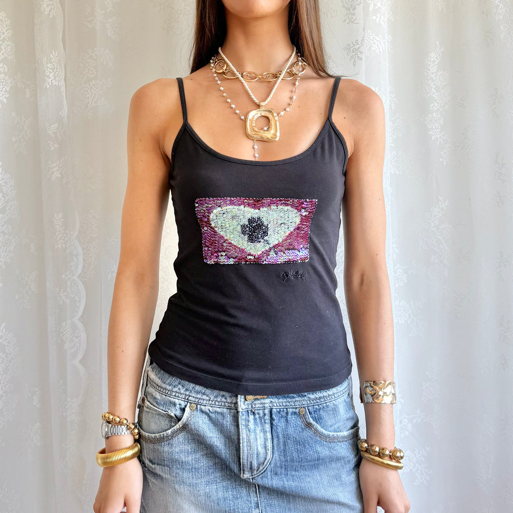 Blumarine Sequin Cami - Size L