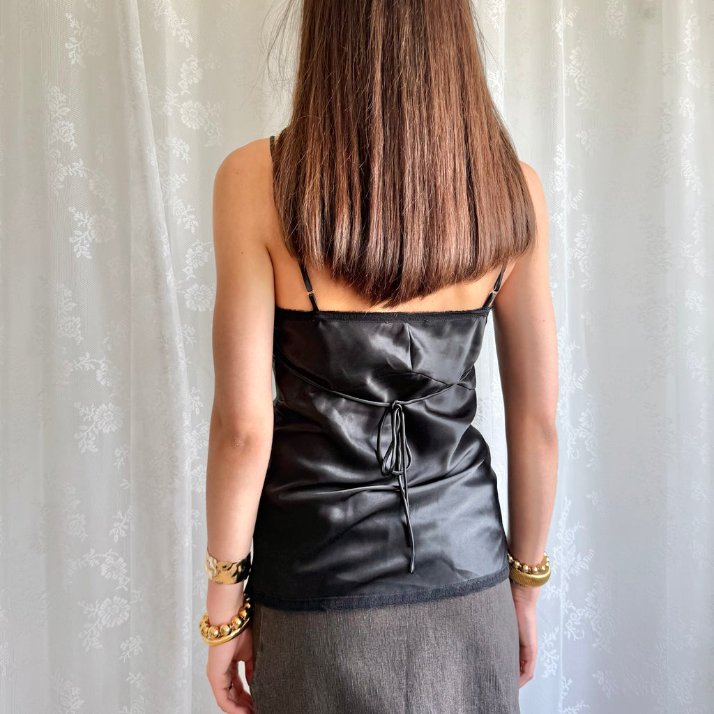 Satin Lace Cami - Size S