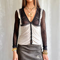 Intimissimi Mesh Long Sleeve Top - Size S