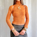 Mohair Knit Top & Cardigan - Size S