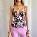 Yamamay Leopard Corset Cami - Size XS