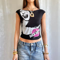 Miss Sixty Graphic Crop Top - Size S