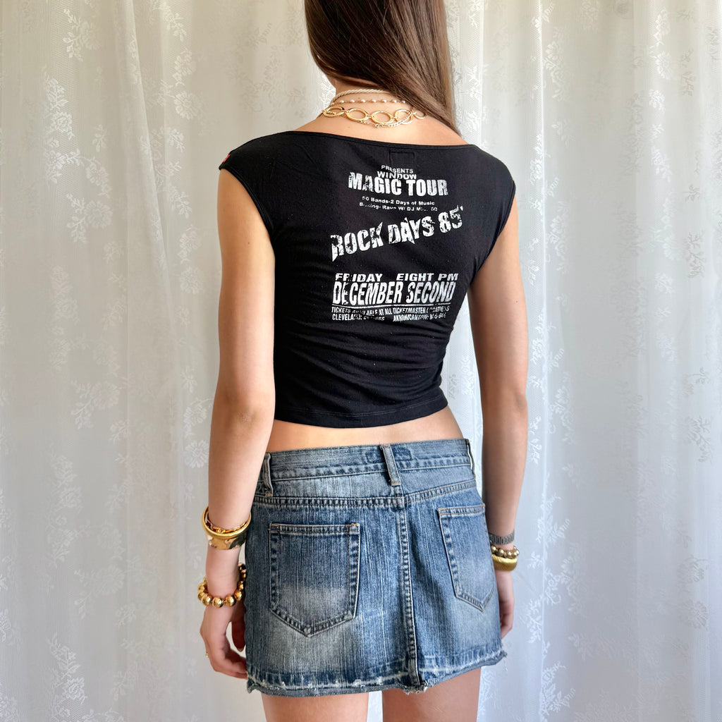 Miss Sixty Graphic Crop Top - Size S