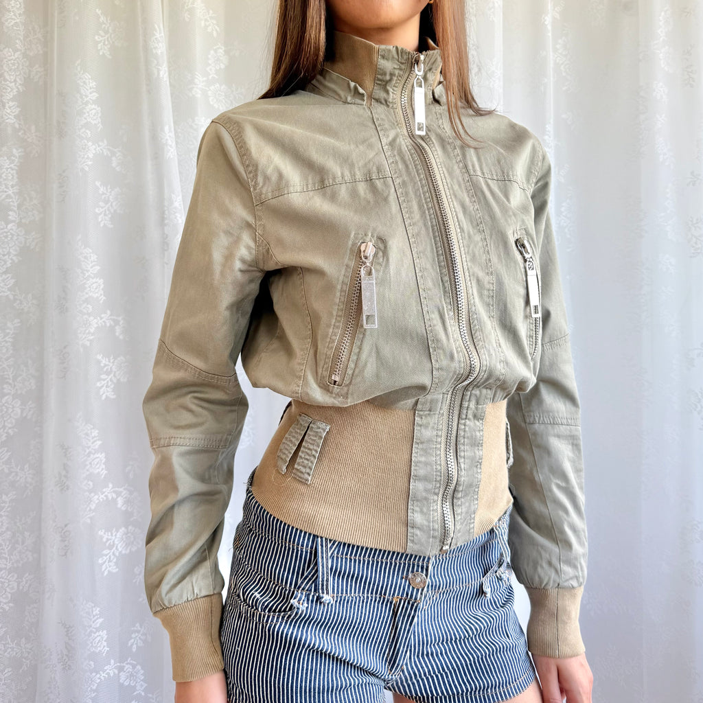Zip Bomber Jacket - Size M