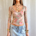Yamamay Floral Crop Top - Size XS