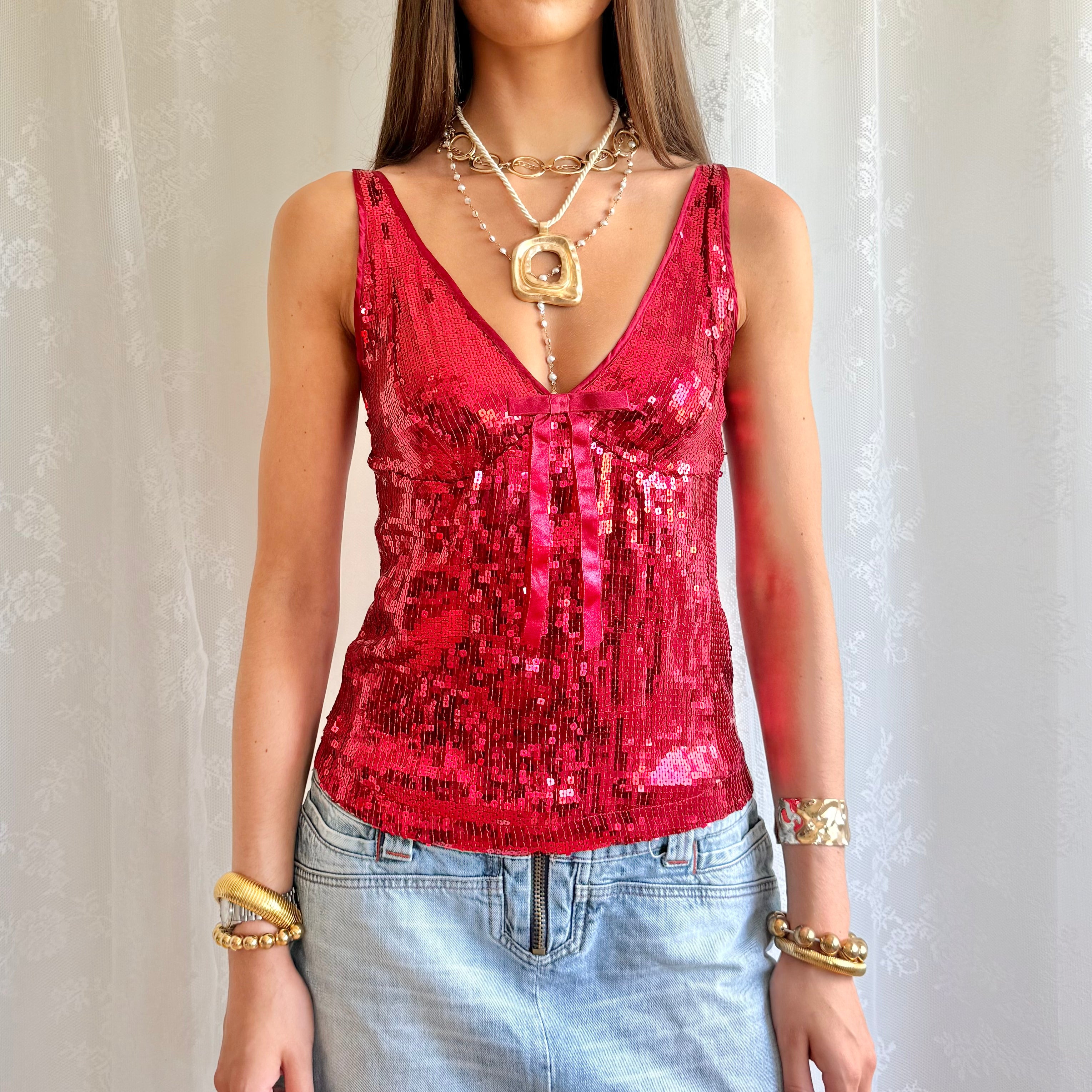 Yamamay Sequin Cami - Size XS