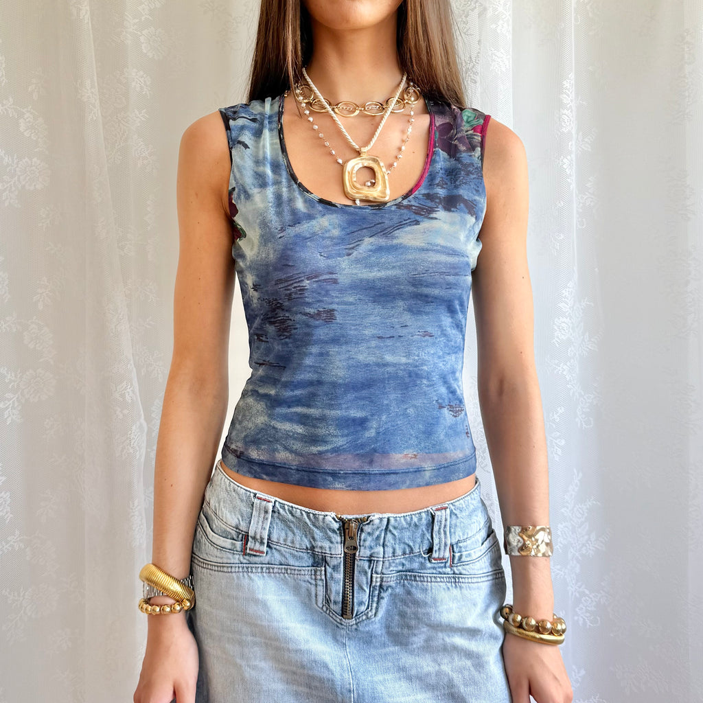 Mesh Crop Top - Size S