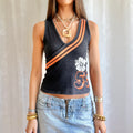 Graphic Crop Top - Size M