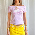 Graphic Crop Top - Size S