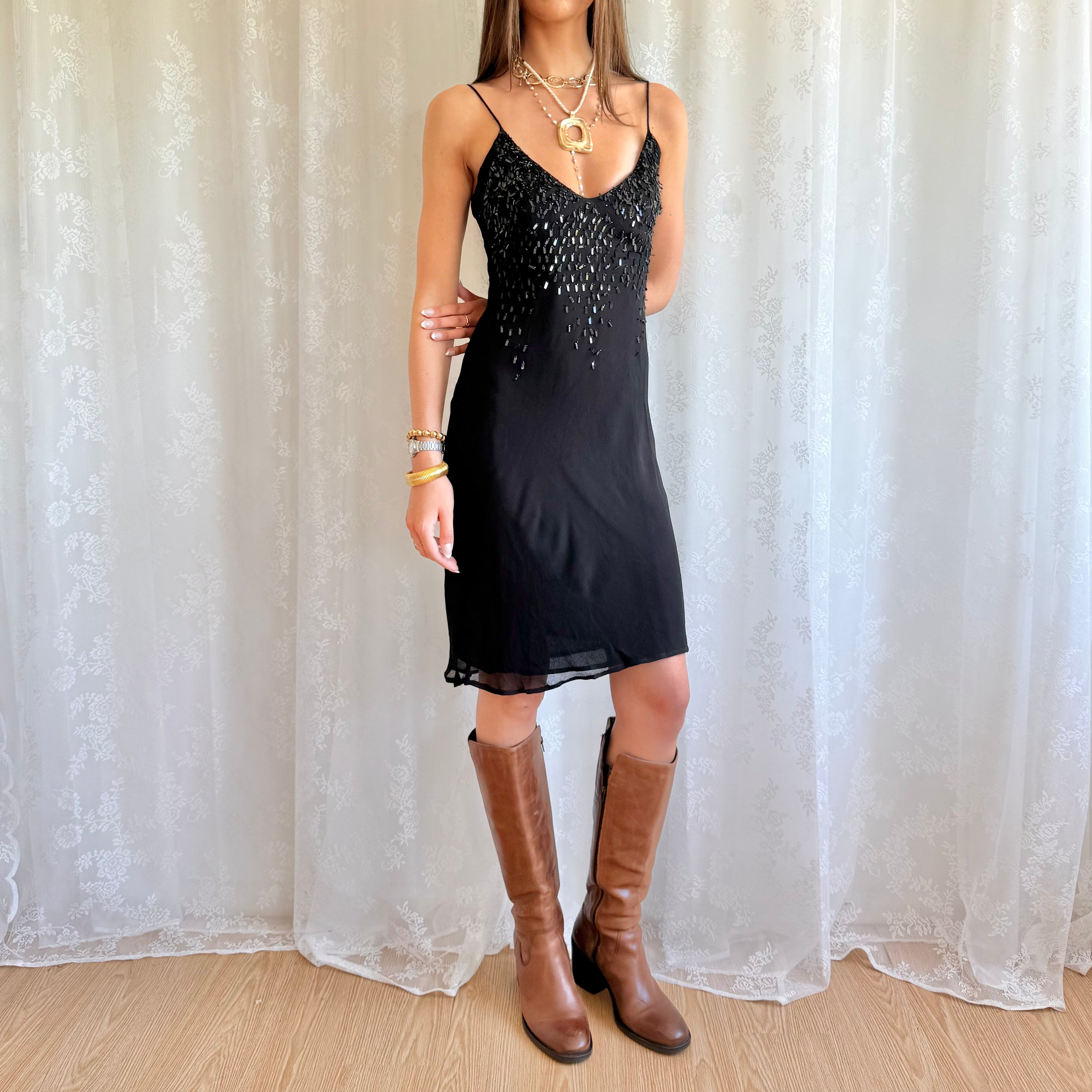 Sequin Midi Dress - Size M