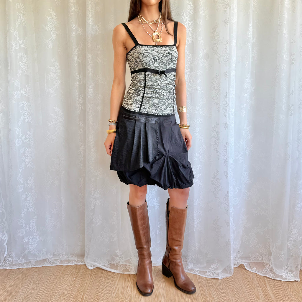 Puff Ball Midi Skirt - Size M