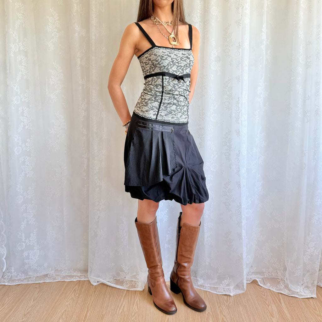 Puff Ball Midi Skirt - Size M