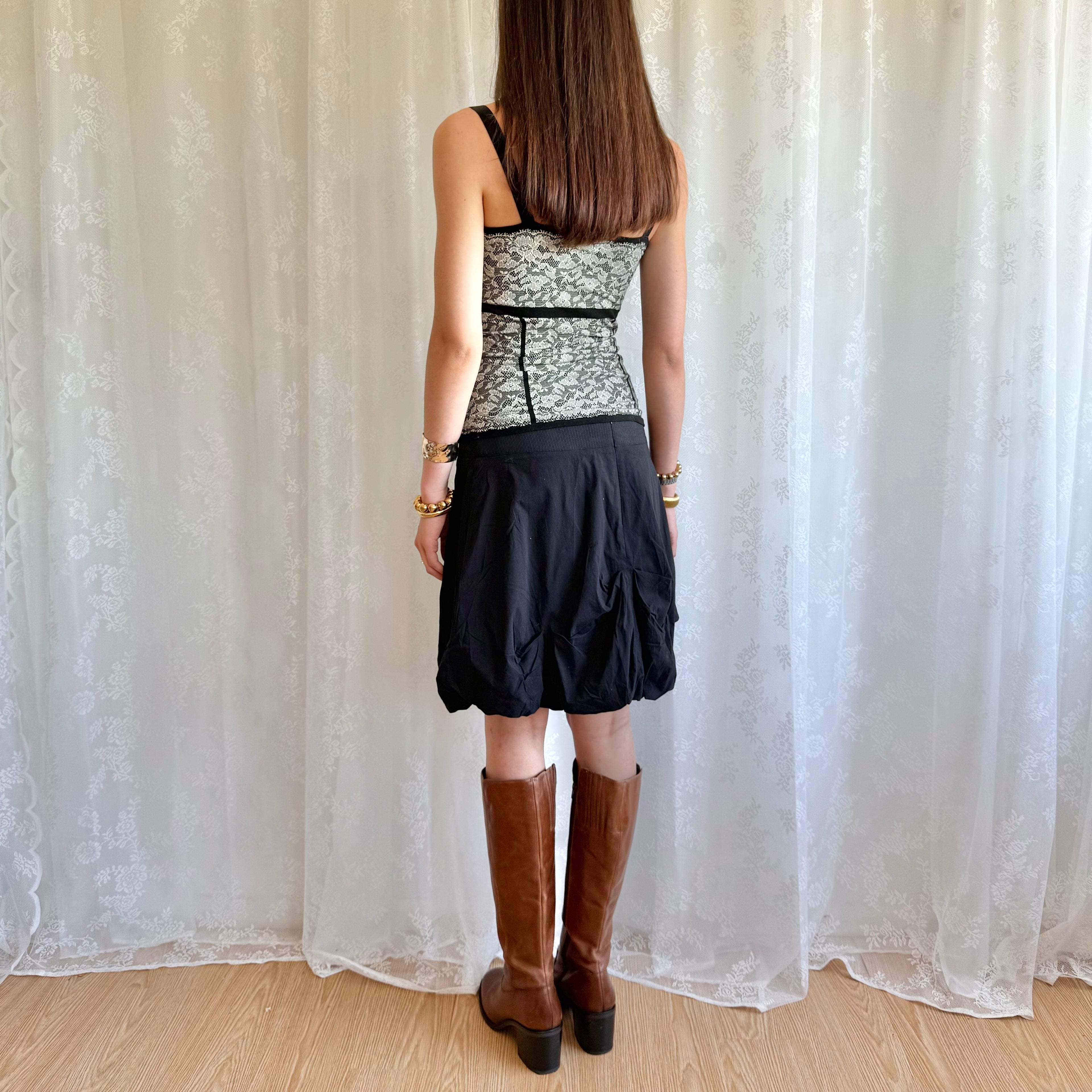 Puff Ball Midi Skirt - Size M