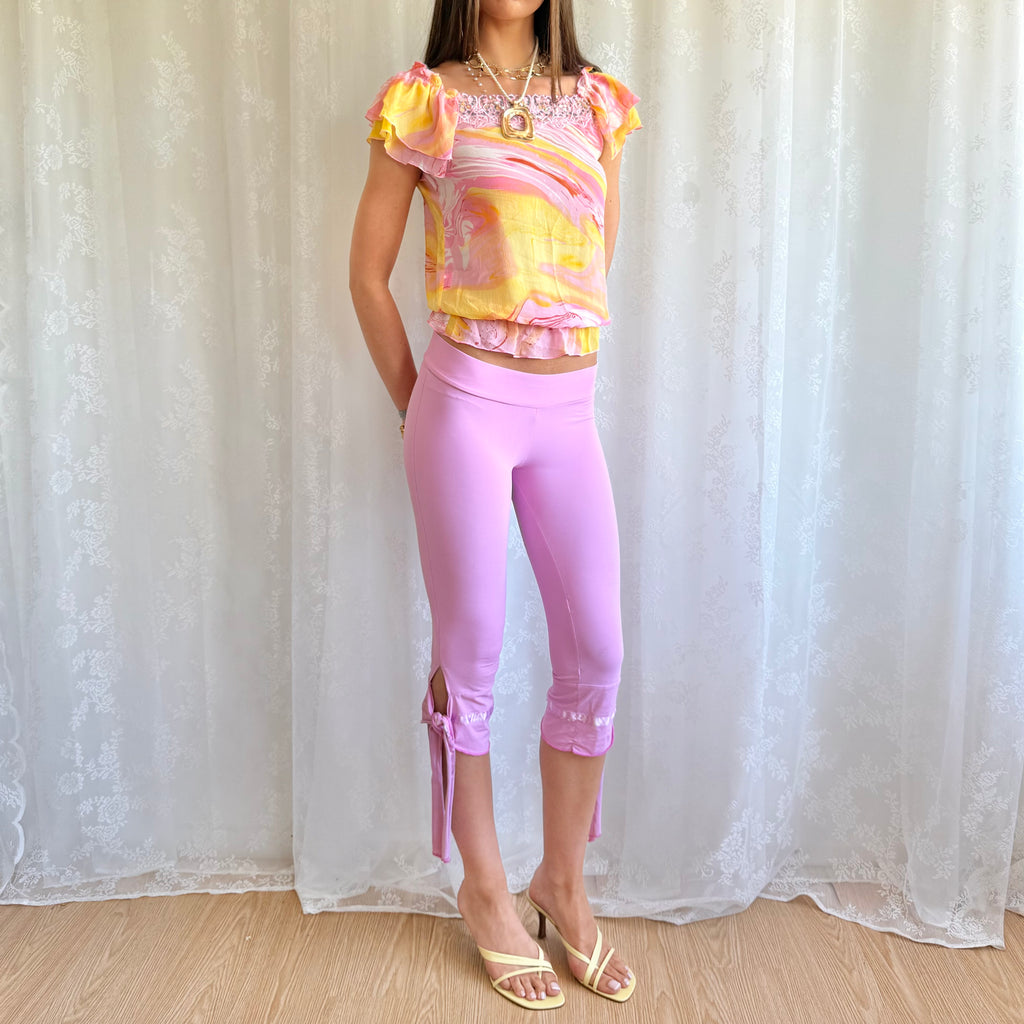 Tie Capri Trousers - Size S