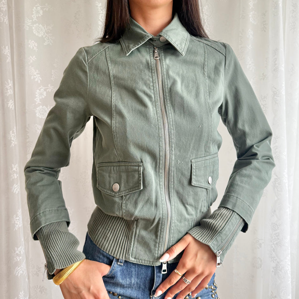 Zip Bomber Jacket - Size S